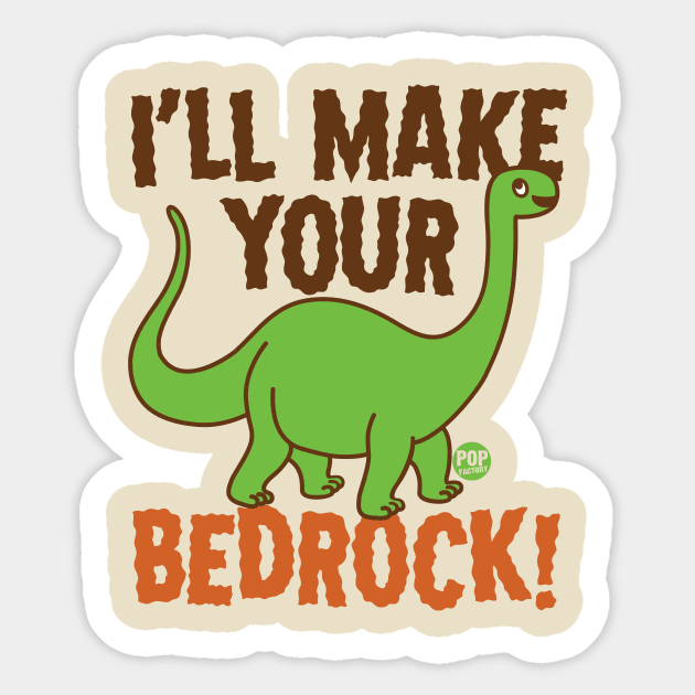 BEDROCK Sticker by toddgoldmanart